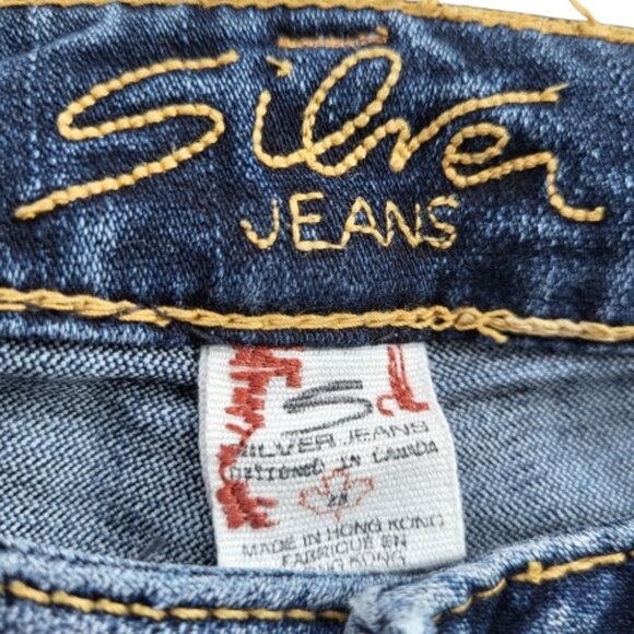 Silver Jeans Aiko Mid Rise Slim Bootcut Jeans Women's - Size 28W x 33L - Picture 7 of 13